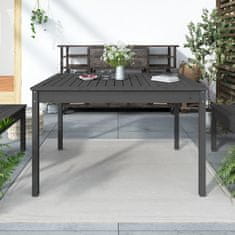 Petromila vidaXL Záhradný stolík sivý 121x82,5x76 cm borovicový masív