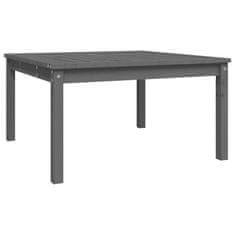 Petromila vidaXL Záhradný stolík sivý 82,5x82,5x45 cm borovicový masív