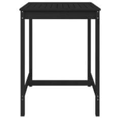 Petromila vidaXL Záhradný stolík čierny 82,5x82,5x110 cm borovicový masív