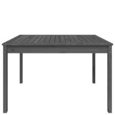 Petromila vidaXL Záhradný stolík sivý 121x82,5x76 cm borovicový masív