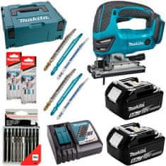 Makita Skicovacia píla 18V 2x5Ah DJV180RTJ + čepele