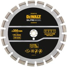 DeWalt Diamantový kotúč asfalt 350x25,4 mm DT20467