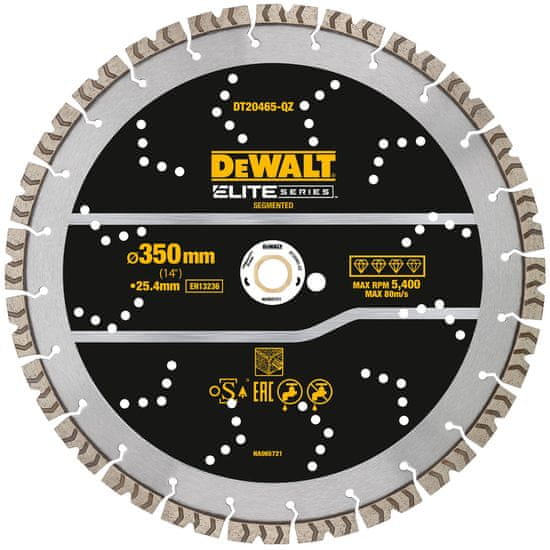 DeWalt Diamantový kotúč na betón 350x25,4 mm DT20465