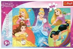 Puzzle Disney princezny: Setkání sladkých princezen - 100 dílků