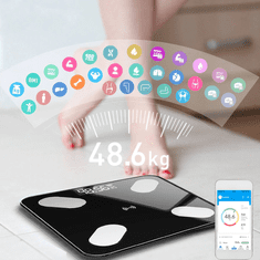 Alum online Analytická osobná váha Bluetooth 180 kg - Malatec 9993