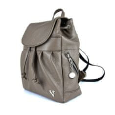 VegaLM Luxusný kožený ruksak z pravej hovädzej kože v khaki farbe