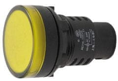 HADEX Kontrolka 230V LED 37mm AD16-30DS, žltá