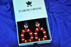 Flor de Cristal Náušnice Regina