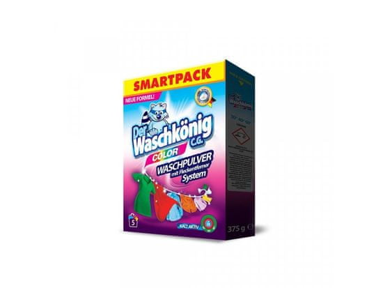 Waschkönig Color prací prášok SMARTPACK 375 g - 5 praní