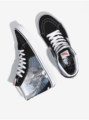 Vans Čierne unisex členkové tenisky s potlačou VANS SK8-Hi 36 1/2