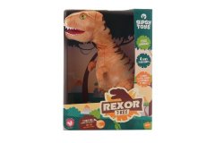 Plyš T-Rex zvukový 38 cm hnedý