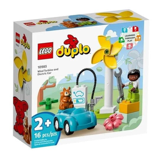 KECJA Lego DUPLO 10985 Veterná turbína a auto el...