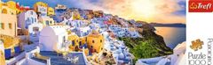 Trefl Puzzle Západ slunce na Santorini, Řecko 1000 dílků Panoramatické