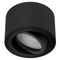 LUMILED Prisadené okrúhle halogénové svietidlo AMAT-S 50mm čierna pohyblivá trubica