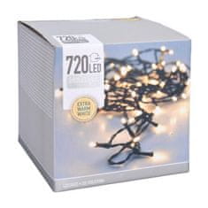 HOMESTYLING Vianočná svetelná reťaz teplá biela 720 LED / 54 m