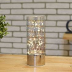 Retlux RXL 360 Sklenená dekorácia v tvare vázy s reťazou 20 LED, teplá biela 50004347