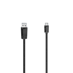 HAMA USB-C 3.2 Gen1 kábel typ AC 0,75 m, čierny