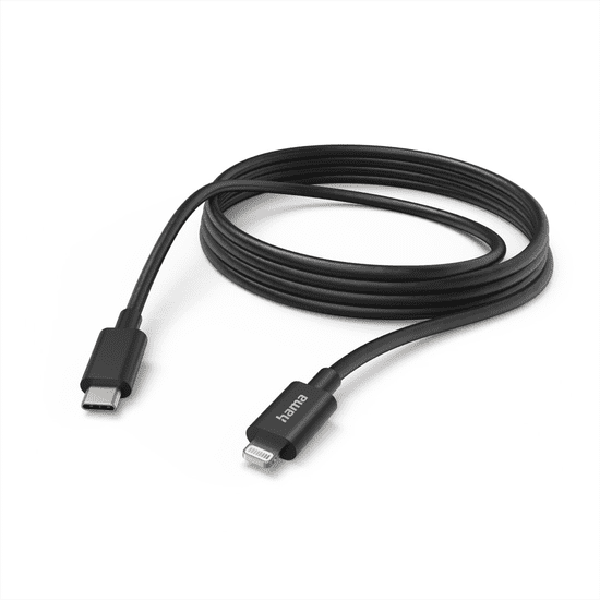 HAMA MFI USB-C Lightning nabíjací/dátový kábel pre Apple, 3 m