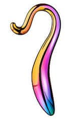 Dreamtoys Glamour Glass Elegant Curved Dildo (18 cm), sklenené dildo