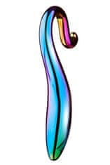 Dreamtoys Glamour Glass Elegant Curved Dildo (18 cm), sklenené dildo