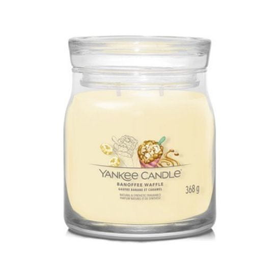 Yankee Candle BANOFFEE WAFFLE - Stredná sviečka Signature 368g