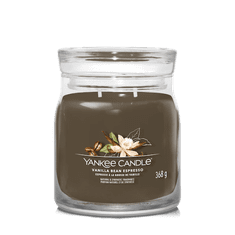 Yankee Candle VANILLA BEAN ESPRESSO - Stredná sviečka Signature 368g