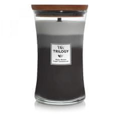 Woodwick WARM WOODS - Veľká sviečka 609g