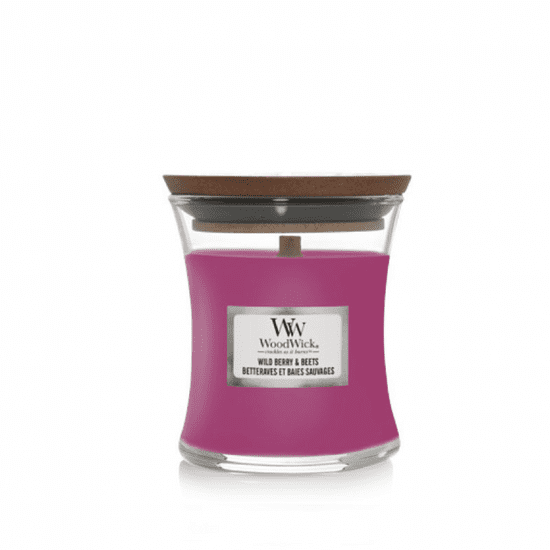 Woodwick WILD BERRY & BEETS - Malá sviečka 85g