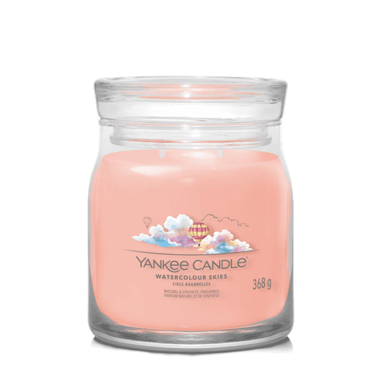 Yankee Candle WATERCOLOUR SKIES - Stredná sviečka Signature 368g