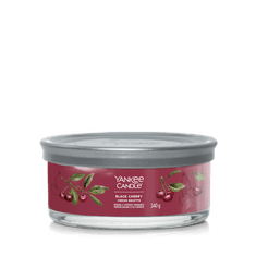 Yankee Candle BLACK CHERRY - Multi Wick sviečka Tumbler Signature 340g