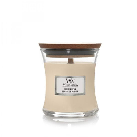 Woodwick VANILLA BEAN - Malá sviečka 85g