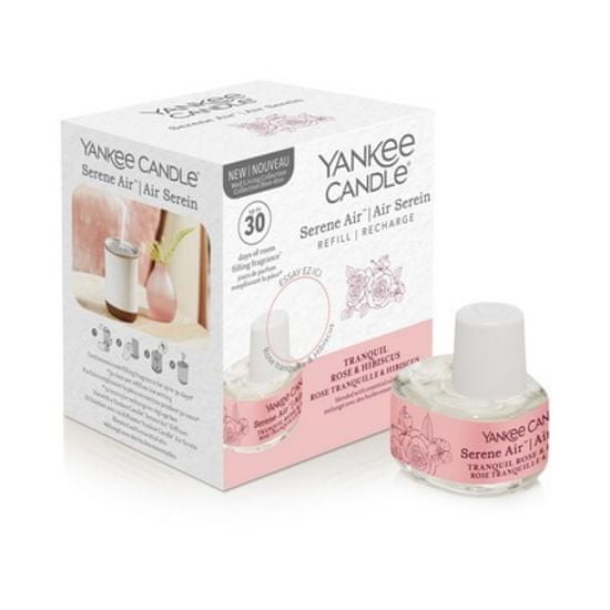 Yankee Candle TRANQUIL ROSE & HIBISCUS - Náplň do difuzéra SERENE AIR