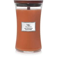 Woodwick CHILLI PEPPER GELATO - Veľká sviečka 609g