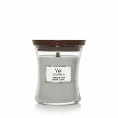 Woodwick LAVENDER & CEDAR - Malá sviečka 85g