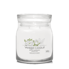 Yankee Candle WHITE GARDENIA - Stredná sviečka Signature 368g