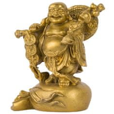 Feng shui Harmony Mosadzný Buddha s Ru Yi