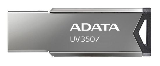 A-Data UV350/128GB/USB 3.2/USB-A/Strieborná