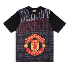 Fan-shop Dětské pyžamo MANCHESTER UNITED Text black Dětská: 12-13 let