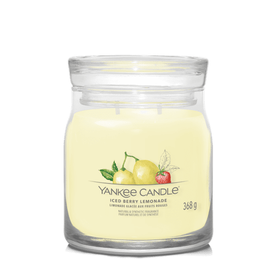 Yankee Candle ICED BERRY LEMONADE - Stredná sviečka Signature 368g