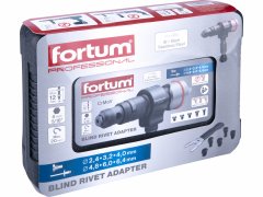 Fortum Nadstavec do vŕtačky na nitovanie trhacích nitov 2,4-6,4mm, CrMoV, FORTUM