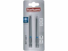 Fortum Bit krížový 2ks, PZ 3x90mm, S2, FORTUM