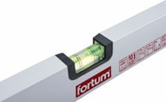 Fortum Vodováha hliníková 400mm, 2 libely, presnosť 0,5mm/1m, plastové koncovky