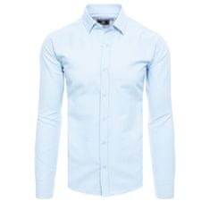 Dstreet Pánske elegantné tričko LEKA modré dx2479 XXL