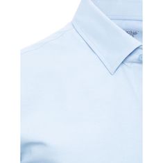Dstreet Pánske elegantné tričko LEKA modré dx2479 XXL
