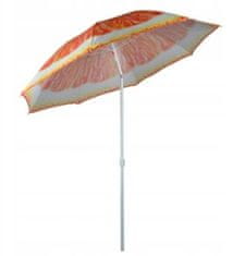 PSB Plážový slnečník 180 cm oranžový vzor
