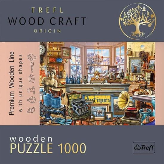 Trefl Wood Craft Origin Puzzle Starožitnictví 1000 dílků