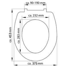 Petromila vidaXL SCHÜTTE WC sedadlo s pomalým zatváraním OLD WOOD potlač duroplast