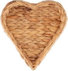 DECOR ASIAN Decorasian Heart Basket Tray in Heart Shape Woven from Seagrass | JUTAHEART