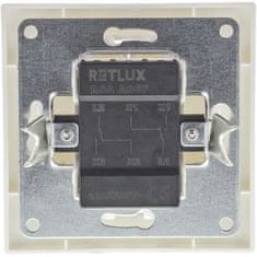 Retlux RSA A66F AMY Schodiskový prepínač č.6+6, biely 50002716