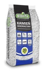 BioVita Biely dekoratívny kameň zrnitosti 8-16 mm 20 kg